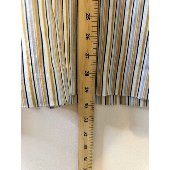 Y2K Vintage Pop Princess Strapless Babydoll Striped Stretch Mini Dress Size 10 - Picture 4 of 5